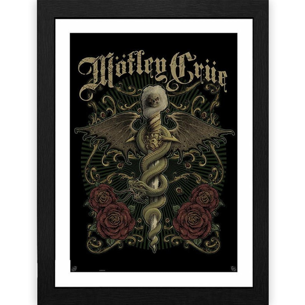 MOTLEY CRUE モトリークルー (来日 40周年 ) - Exquisite Dagger / インテリア額 - PGS